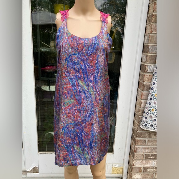 Colorful Abstract Sugarlips Slip Dress - Picture 5 of 11